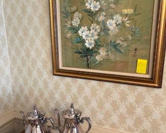Silverplated tea service