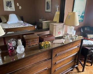 Dresser and mirror have sold.  Wonderful jewelry boxes and accessories