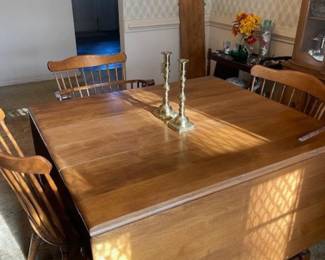 Bent and Sons maple table and chairs