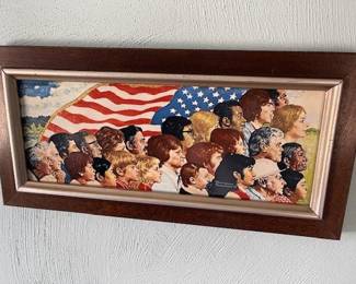 Norman Rockwell porcelain plaque, "We the People"