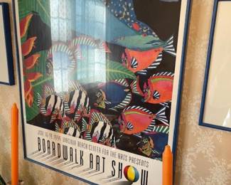 Boardwalk Art Show framed poster