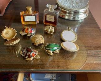 Collection of perfume boxes
