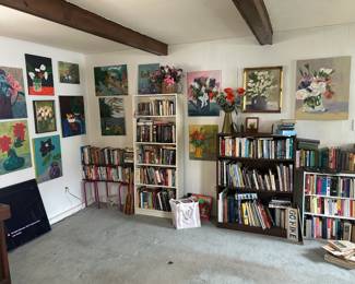 Books, books, books -- art books, military history, literature, fiction & non-fiction; self-help; travel; DVDs