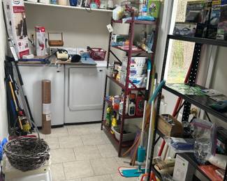 Household materials -- buckets, cleaning supplies; bulbs; lights; as seen on TV items