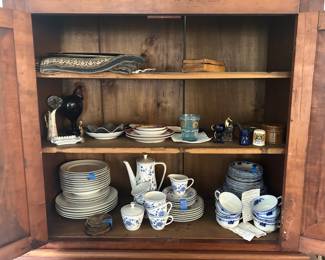 Antique tea set and china