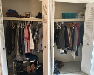 Men (large) and women (medium) clothes and shoes