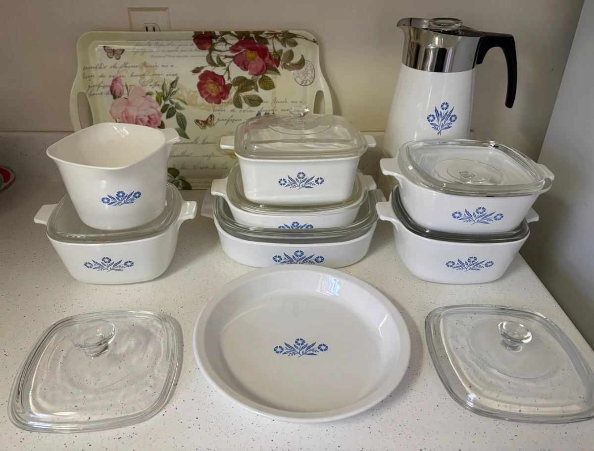 Vintage Corning Ware Blue Cornflower