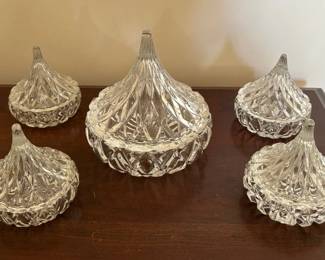 Godinger Crystal Kiss Candy Dishes
