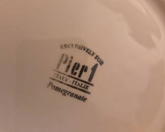Pier 1 pomegranate dishware