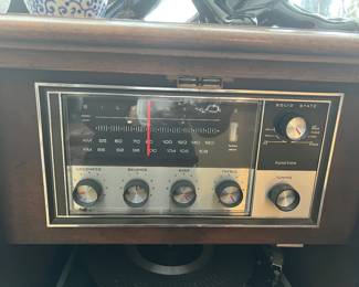 Vintage Silvertone Solid State Stereo Console Control Panel – AM/FM