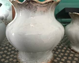 Vintage Ceramic Pitcher – White Glazed Vase