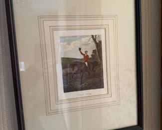 Framed Landscape Print – Horse & Rider Scene