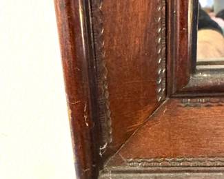 Large Wall Mirror with Wood Frame – Rectangular Hanging Accent Mirror