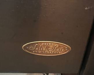 Vintage Sears Silvertone Solid State Stereo Console – Record Player Cabinet