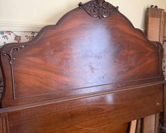 Wood Headboard – Vintage Bed Frame Piece