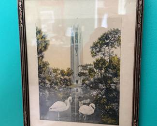 Framed Swan Artwork – Nature Wall Art Print