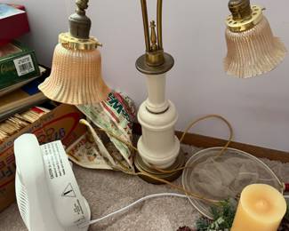 Vintage Table Lamps – Pair with Shades