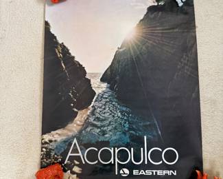 Acapulco Travel Poster – Eastern Airlines Vintage Wall Art