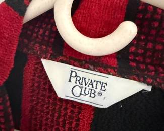 Private Club Sweater – Red Pattern Knit