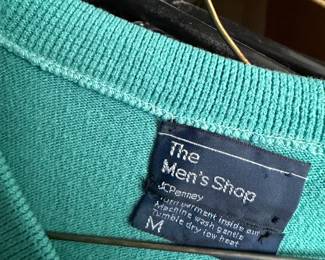 The Men’s Shop Sweater – Green Knit Pullover