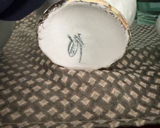 Ceramic Vase Base – White Decorative Piece