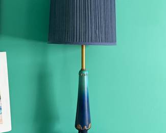 Blue Glass Lamp – Decorative Table Lamp