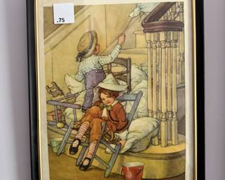 Framed Illustration – Vintage Style Artwork