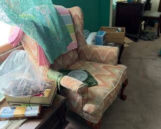 Upholstered Armchair – Vintage Patterned Chair