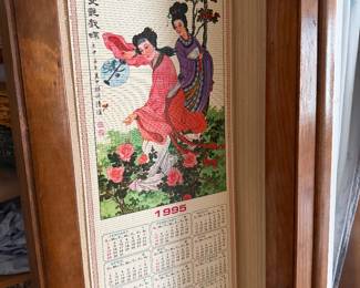 Framed Calendar Art – Vintage Wall Decor