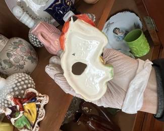 Vintage Ceramic Rooster Planter – Hand Painted