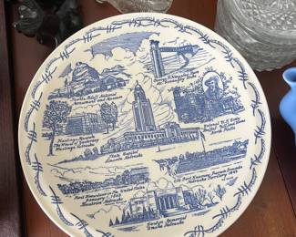Collector Plate – Blue Scenic Design Plate