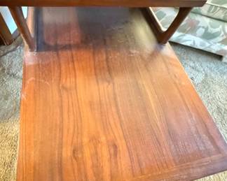 Mersman Mid Century Step End Table – Two Tier Wood Side Table