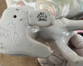 Vintage Porcelain Dog Figurine – Made in Japan