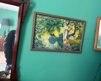 Framed Landscape Painting – Nature Scene Wall Art