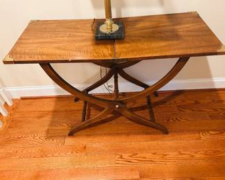 Antique Campaign style folding table