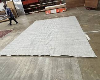 Light Gray Textured Area Rug