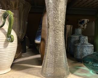 Textured Glass Vase