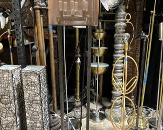 Assortment of Modern and Designer Floor Lamps