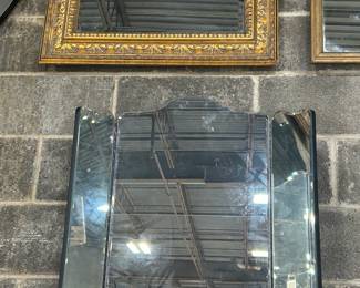 Art Deco Triptych Vanity Mirror