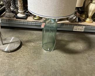 Vintage Coca-Cola Green Pebble Glass Pitcher Lamp