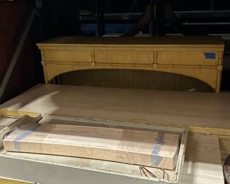 Antique Wooden Organ Keyboard Cover