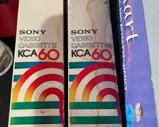 Vtg Sony Video cassettes