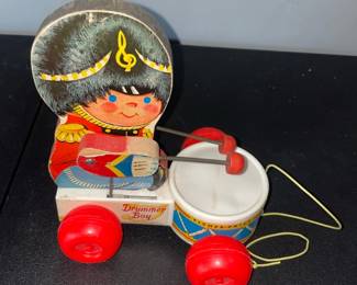 Vtg Fisher Price Little Drummer Boy Pull Toy
