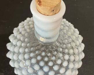Vtg Hobnail Perfume Bottle