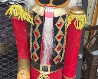 Nutcracker stands about 2ft tall, needs some TLC
