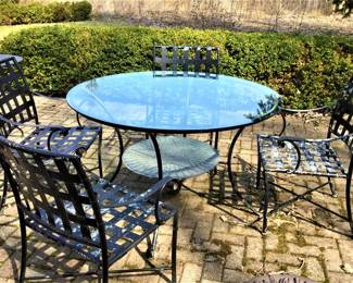Vintage Brown Jorden Table and Chairs