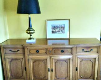 Bleached Oak French Louix XIV Country Buffet