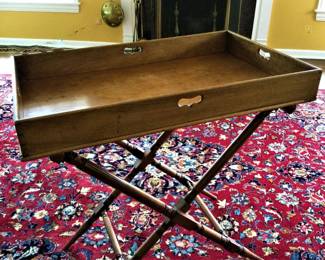 Butler's Tray Table W/ Removeable Tray