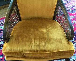 Caned Mid Century Tub Chair