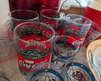 Vintage glassware/advertising kitchen items